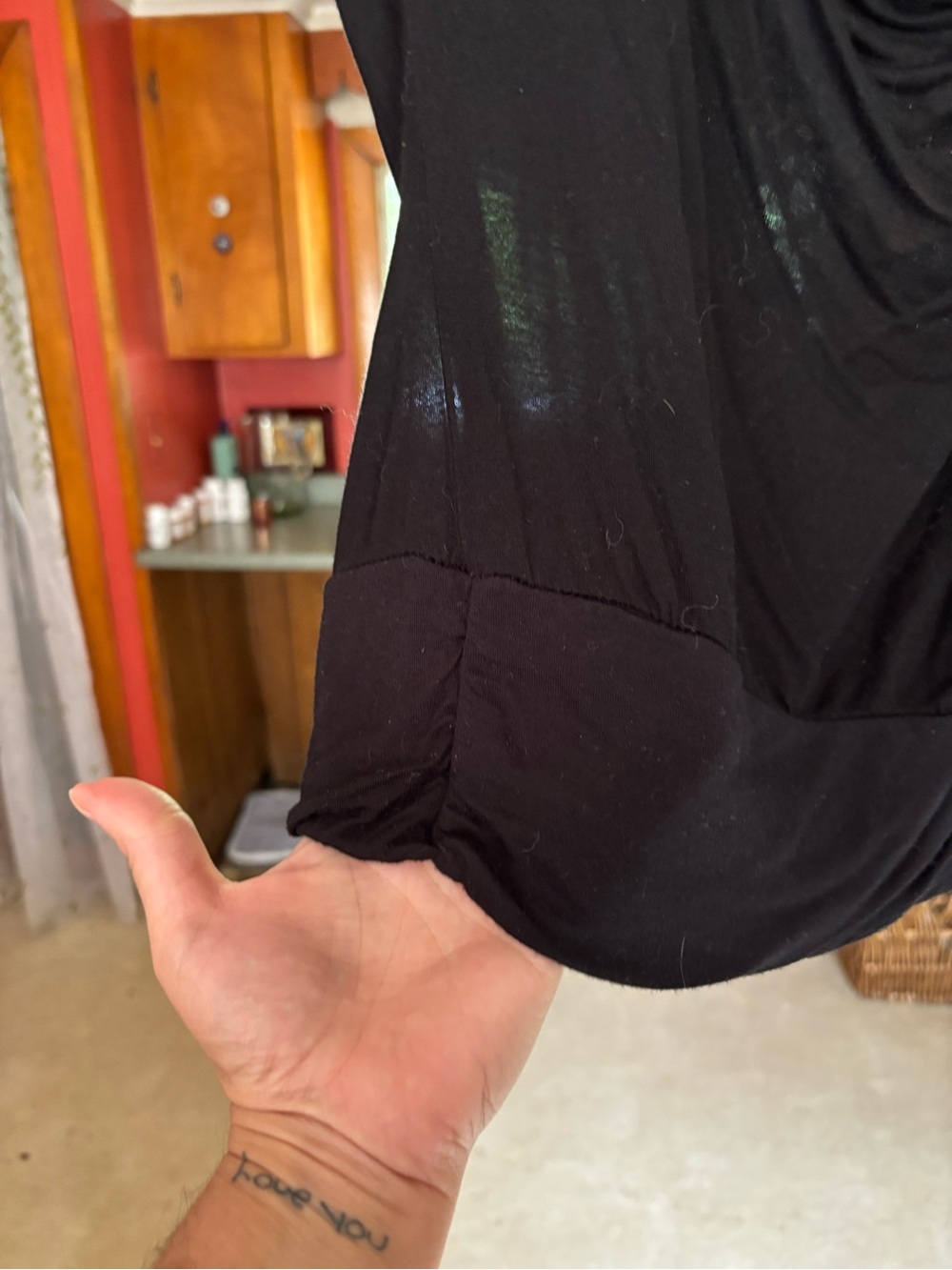 Annabelle Black Lace-Detail Tank Top - Picture 4 of 4